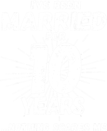 Couples Married 10 Years - Funny 10th Wedding Anniversary Baby Bodysuit