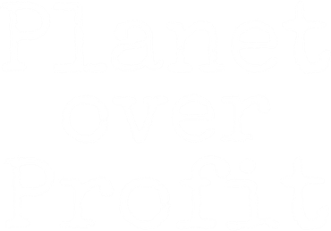 Earth Conservation Anti Capitalism Quote Planet Over Profit Gift Kids T-Shirt