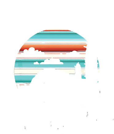 Bison Desert Cactus Serape Wild And Free Western Turquoise Kids T-Shirt