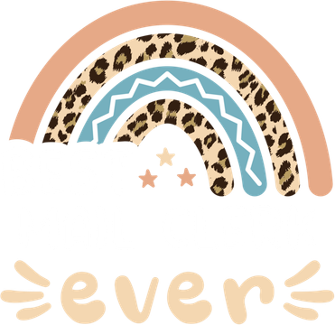 Best Mail Clerk Ever Leopard Rainbow Mom Gift Button