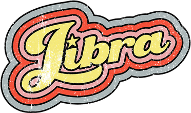 Groovy Retro Libra Zodiac Scales September October Birthday Mousepad