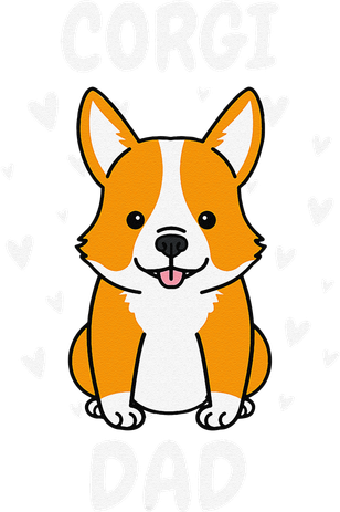 Corgi Dad Papa Daddy Pa Father For Father’s Day Pembroke Hoodie