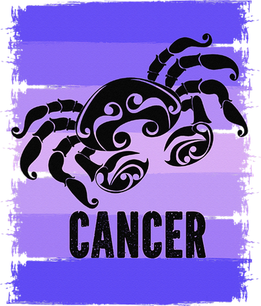 Purple Crab Zodiac Symbol Cancer Star Sign July Birthday Beanie