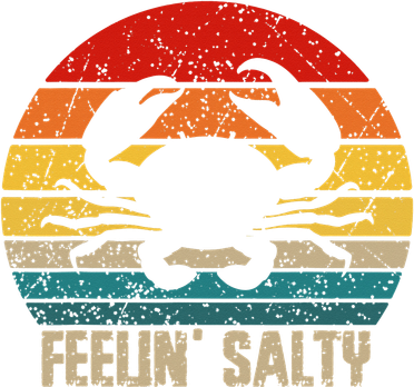 Feelin Salty Maryland Crab Sunset Graphic Pajama Set