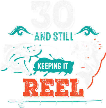 30 Years Old Fisherman Keeping It Reel 30th Birthday Fishing Polo