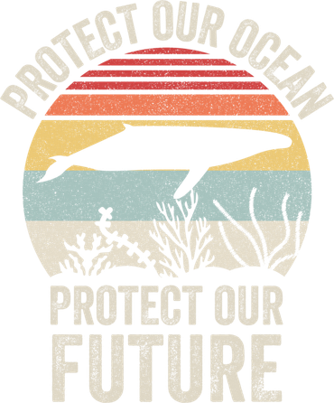 Vintage Protect Our Ocean Protect Our Future Whale Ocean Gift Coffee Mug