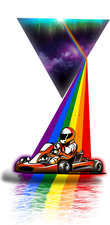Vintage Retro Prism Kart Racing Cool Gift Women's Sweatshirt