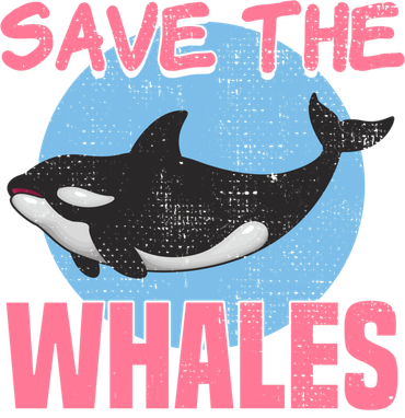 Save The Whales Climate Change Awareness Orca Whale Meaningful Gift Tank Top
