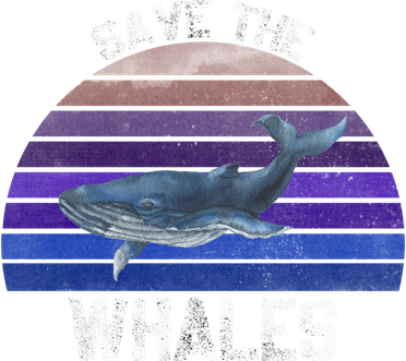 Save The Whales Vintage Ocean Day Whales Gift Women's Sweatshirt