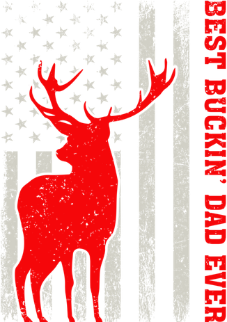 American Flag Best Buckin Dad Ever Deer Hunting Fathers Day Gift Kids Hoodie