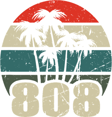 Hawaii 808 Oahu Waikiki Maui Kona Kauai Hawaiian Area Code Toddler T-Shirt