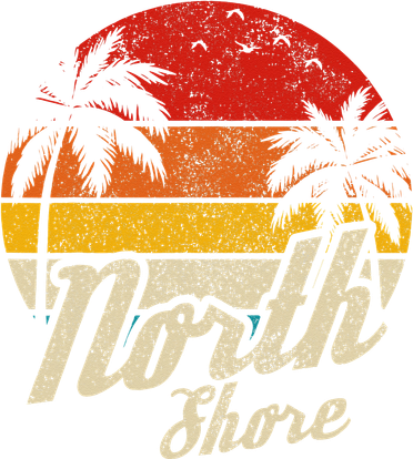 North Shore Hawaii Vintage Surfer Surf Haleiwa Oahu Toddler T-Shirt