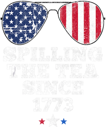 Spilling The Tea Since 1773 Funny 4th Of July American Flag Kids Sweatshirt