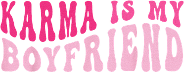 Karma Is My Boyfriend Sarcastic Retro Groovy Saying Kids Hoodie