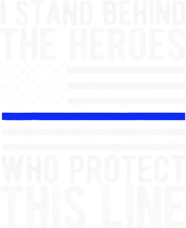 Thin Blue Line Flag Police Hero Law Enforcement Support Doggie Tank
