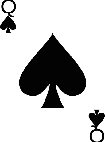Queen of Spades Deck of Cards Halloween Costume Doddie Hoodie