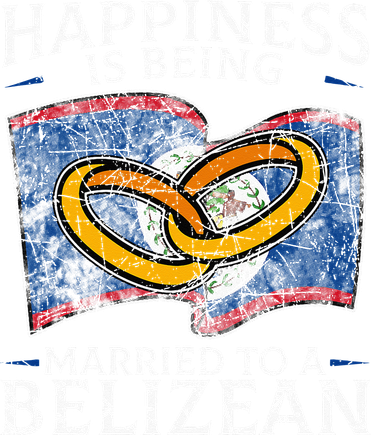 Belizean Marriage Belize Married Flag Wedded Culture Women's Long Sleeve Shirt