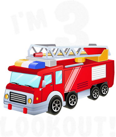 Fire Truck 3rd Birthday 3 Gift Little Firefighter Women's Tank Top