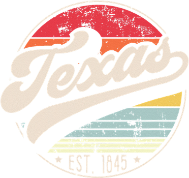 Retro Texas Home State TX Cool 70s Style Sunset Women's Long Sleeve Shirt