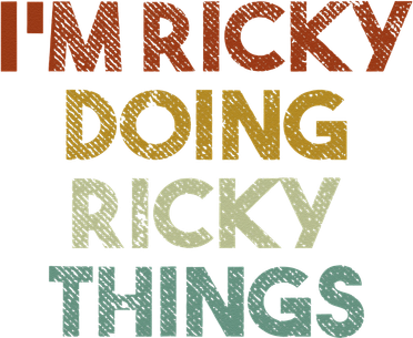 I'm Ricky Doing Ricky Things Funny First Name Ricky Pajama Set
