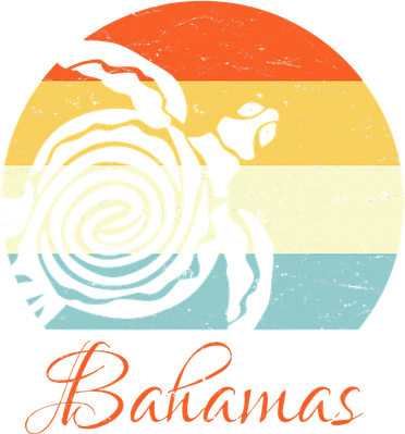 Bahamas Vintage Retro Throwback Sea Turtle Vacation Sweatshirt