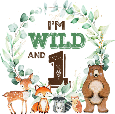 Funny Im Wild And One Zoo Theme Birthday Safari Jungle Animals Women's Tank Top