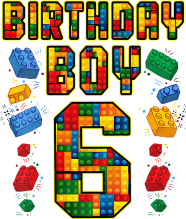 Kids 6th Birthday Master Builder 6 Years Old Block Building Backpack