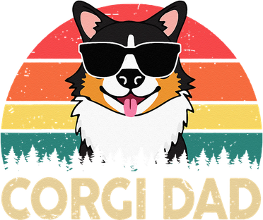 Tricolor Corgi Dad Father Day Gift For Lovers Funny Men Coaster