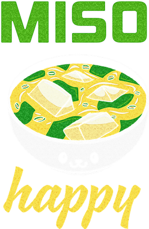 Miso Happy Cute Kawaii Miso Soup Bowl Japan Pop Culture Coaster