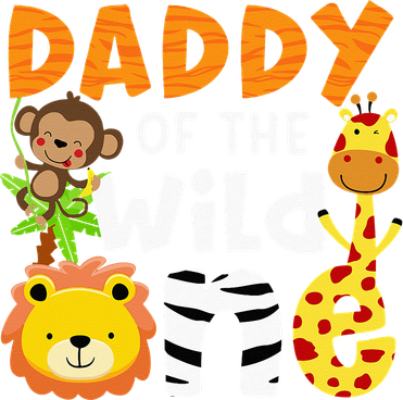 Daddy Of The Wild One Zoo Bday Party Safari Jungle Animals Kids Hoodie