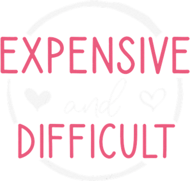 Wo Funny Saying Expensive and Difficult Cute Heart Mousepad