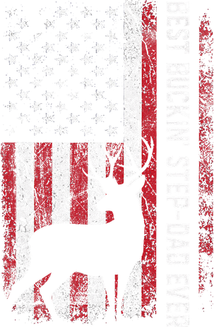 Flag Best Buckin Step Dad Ever Deer Hunting Fathers Day Kids Hoodie