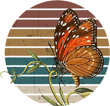 Retro Butterfly Lover Monarch Entomolgist Vintage Milkweed Doggie Tank