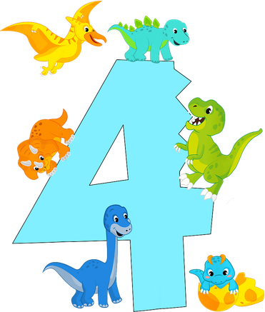 4th Birthday Boy 4 Years Old Dinosaur Toy Dino Doggie Tank