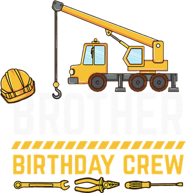 Brother Birthday Crew Construction Birthday Toddler Sweatshirt