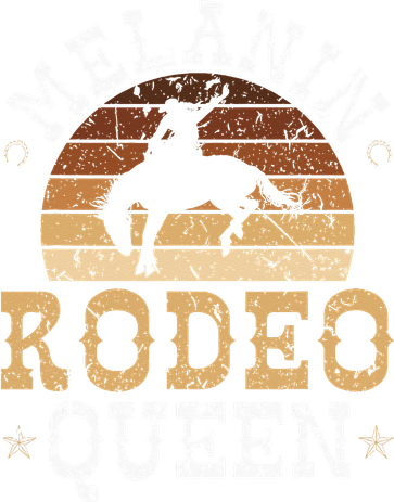 Melanin Rodeo Queen Bronc Riding African American Cowgirl Hoodie