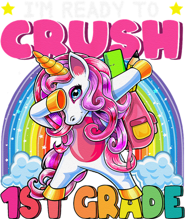 Crush 1st Grade Dabbing Unicorn Back To School Gift Women's Sweatshirt