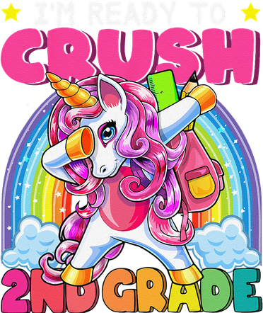 Crush 2nd Grade Dabbing Unicorn Back To School Gift Women's Sweatshirt