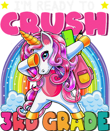 Crush 3rd Grade Dabbing Unicorn Back To School Gift Women's Sweatshirt