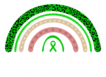 Traumatic Brain Injury Rainbow TBI Awareness Hooded Wearable Blanket