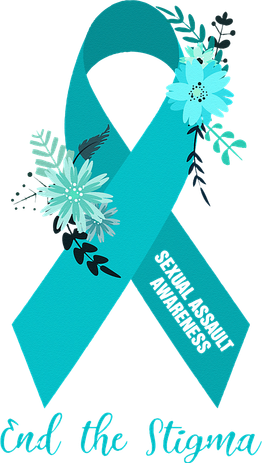 Ph Floral Ribbon Sexual Assault Awareness Month Polo