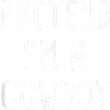 Pretend I'm A Cowboy Halloween Costume Ornament
