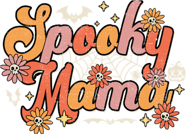 Groovy Spooky Mama Retro Halloween Ghost Witchy Spooky Mom Women's Tank Top