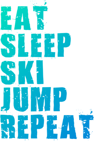 Eat Sleep Ski Jump Repeat Motivational Gift Ace057c Gift Magnet