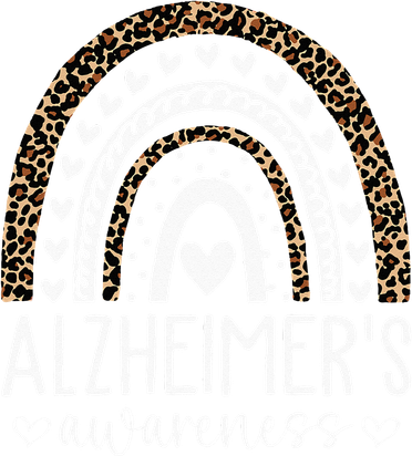 Wear Purple Alzheimers Awareness Leopard Rainbow Button