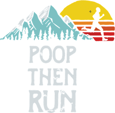 Poop Then Run Funny Trail Running Graphic 11oz C Handle Ceramic Mug