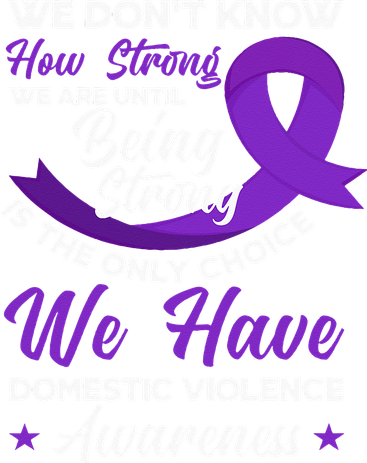 Strong Purple Ribbon Domestic Violence Awareness Hat