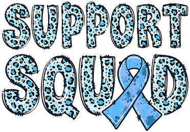 Light Blue Ribbon Leopard Support Squad Prostate Cancer Mousepad