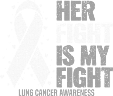 Lung Cancer Her Fight Is My Fight Lung Cancer Awareness Beanie