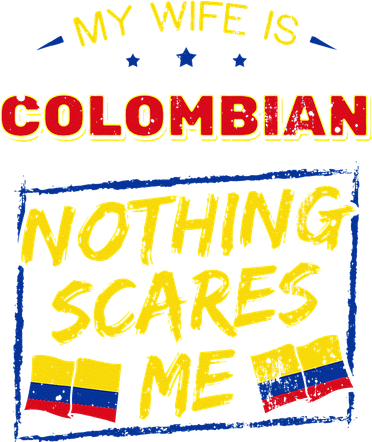 My Wife Is Colombian Republic Of Colombia Heritage Flag Kids Hoodie